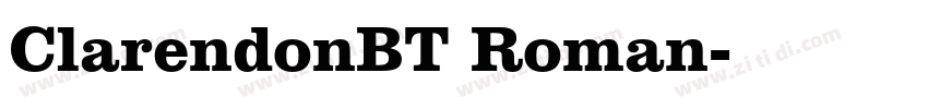 ClarendonBT Roman字体转换